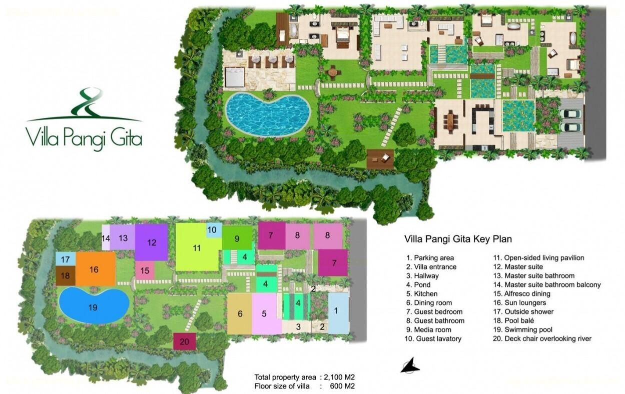 Villa Pangi Gita Floor Plan